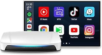 Carlinkit Top-tier Android Ai Box, HDMI Cinema Mode, Driven by Qualcomm 6225 with 8+128GB, SIM/TF Card, Built-in Google Play, Only Works the Vehicle with Wired CarPlay/Android Auto from Factory