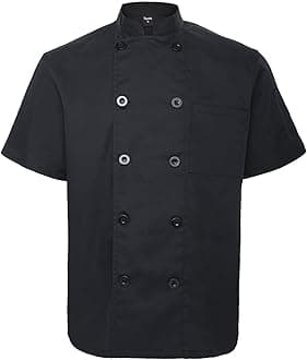 Unisex Short Sleeve Chef Coat Jacket