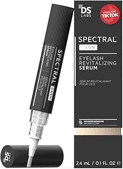 DS Labs Spectral.LASH Women's Multi-Peptide Eyelash Conditioning Serum - Supports Longer, Fuller, Thicker, Looking Lashes, Safe for Lash Extensions, Oil-Free, Paraben & Sulfate Free, Cruelty Free