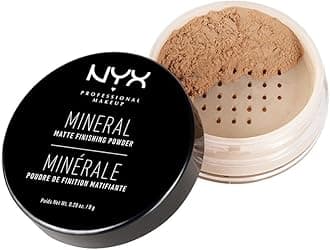 NYX PROFESSIONAL MAKEUP Mineral Matte Finishing Powder, Loose Setting Powder - Medium/Dark