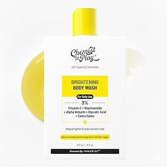 Brightening Body Wash | Glowing Skin Vitamin C Bodywash | Helps to Reduce Fades Dark Spots, Evens out Skin Tone | Alpha Arbutin | 30X Vitamin C | For Women & Men | 15.9 Fl oz