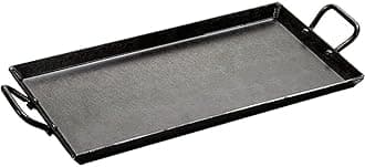 Lodge Crsgr18 Carbon Steel Griddle, Pre-Seasoned, 18-Inch, Black