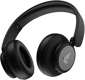 Rockerz 450 Bluetooth On Ear Headphones with Mic, Upto 15 Hours Playback, 40MM Drivers, Padded Ear Cushions, Integrated Controls and Dual Modes(Luscious Black)