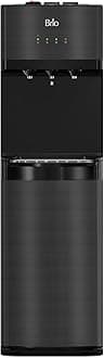 Brio Point of Use 4 Stage UF Hot, Cold & Room Water Cooler - Tri - Temp - UV Self Clean, Gunmetal Gray