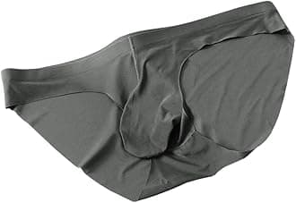 Men's Pouch Trunks Ice Silk Enhance Underwear Briefs Low-Rise Ultra-Thin Bulge Pouch Sport Underpants