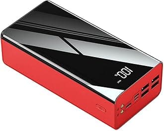 Power Bank Phone Portable 100000Mah Power Bank/Usb C Power Banks/The Portable External Battery/Compatible With 99% Electronic Equipment On The Market,Red