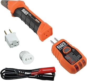 80016 Circuit Breaker Finder Tool Kit with Accessories, GFCI Outlet Tester, 2-Piece Set, Includes Cat. No. ET310 and Cat. No. 69411