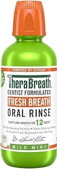 TheraBreath Fresh Breath Mouthwash, Mild Mint Flavor; 16 Fl Oz 1 Pack