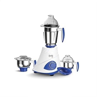 Preethi Blue Leaf Gold 5.0 Mixer grinder | 15 Years of Trust, Now with upgraded design | 750 watt, 3 jars, 4 capacities (Flexi Lid) | Lifelong Free Service