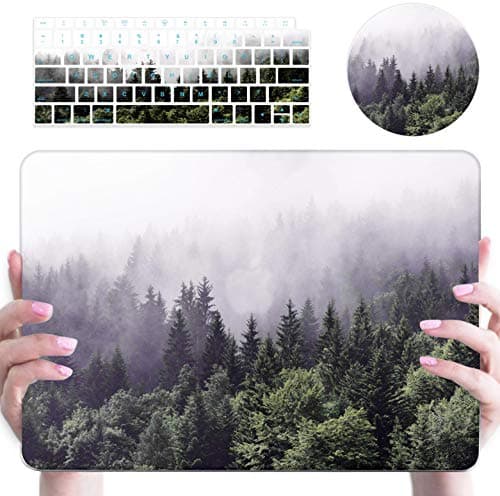 DEENAKIN Only Compatible with Older Version MacBook Pro 13 inch Case [Release 2012-2015],[Model: A1502 / A1425],Shock-Proof Plastic Hard Shell Protective Case with Keyboard Cover Mouse Pad