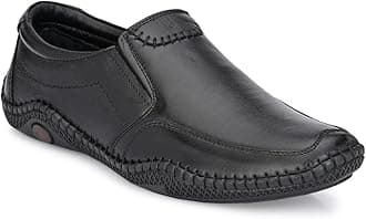MACTREE Men's Genuine Leather Formal Slip On Shoes