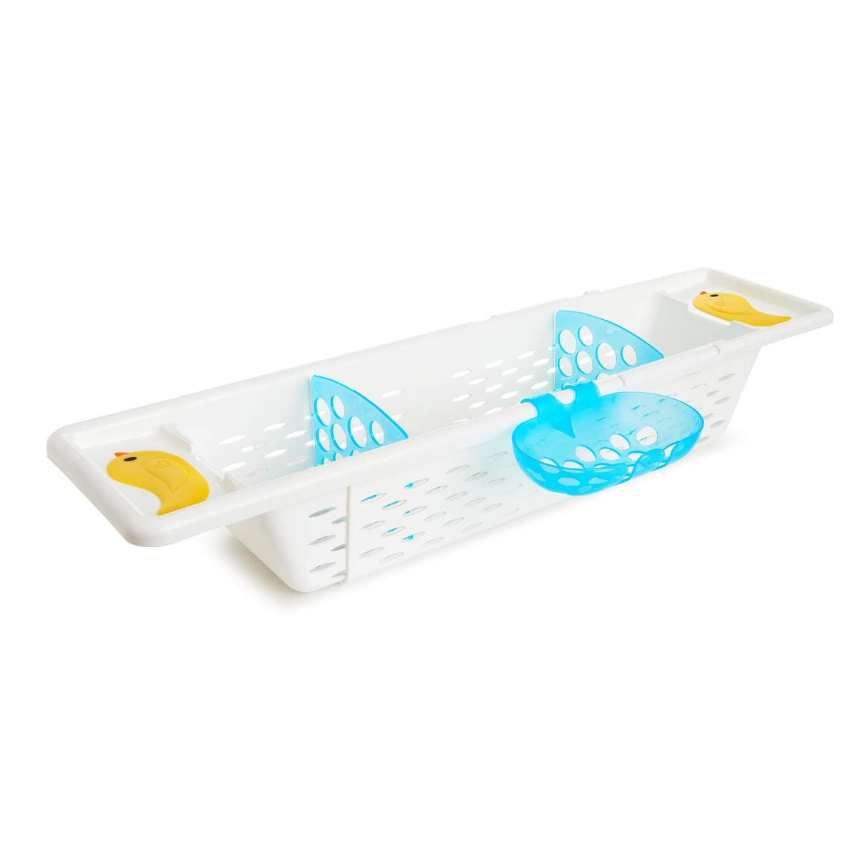 – Munchkin Quack Bath Caddy, storage during bath time, can keep toys or bathing accessories, placed on the tub, Infant/baby/toddler/kids