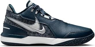 Men's Zm Lebron NXXT Gen Ampd Basketball Shoe, Armory Navy Light Silver Sail, 9.5 UK