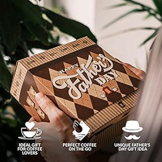 Father's Day Gift Box for Coffee Lovers - 5 of The World's Finest Single Estate Specialty & Organic Coffees | Brew & Enjoy Anytime, Anywhere | Hamper Style Letterbox Gift Idea for Dad & Husband