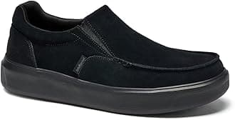 OrthoComfoot Men's Orthopedic Slip-On Loafers Walking Shoes: Casual Arch Support Loafers for Plantar Fasciitis, Comfortable Orthotic Dress Shoes for Foot and Heel Pain Relief