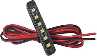 1x Waterproof Plate light with 6 White LED For License Plate Light,Backup Light,tail light or Brake Light for Motorcycle Bike ATV Car RV SUV