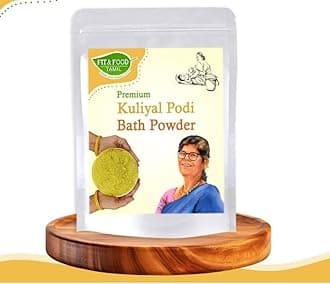 Fit and Food Tamil Premium Kuliyal Podi, 1kg|Premium 16 Herbs Bath Powder|Sunni Pindi Bath Powder|Traditional Bath Powder|Skin Brightening Bath Powder|Ubtan Body Scrub All Age Group|Unisex