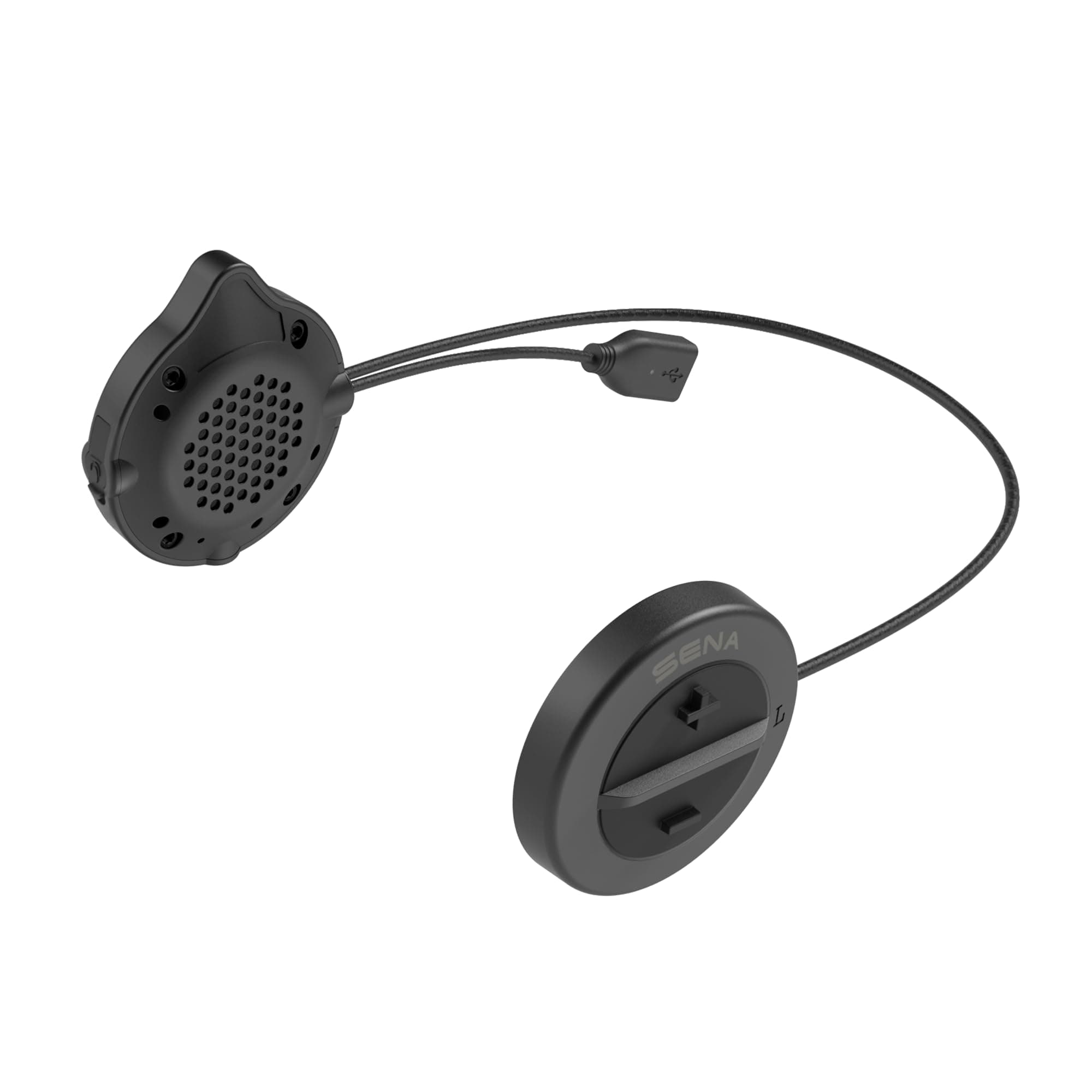 Snowtalk 2 - Universal Bluetooth Headset for Snow Helmets with Built-In Wireless Intercom,Black