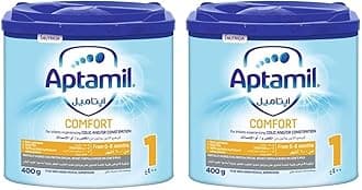 AptamilComfort 1 Infant Milk Formula for Colic & Constipation from 0-6 months, 400g (Pack of 2)