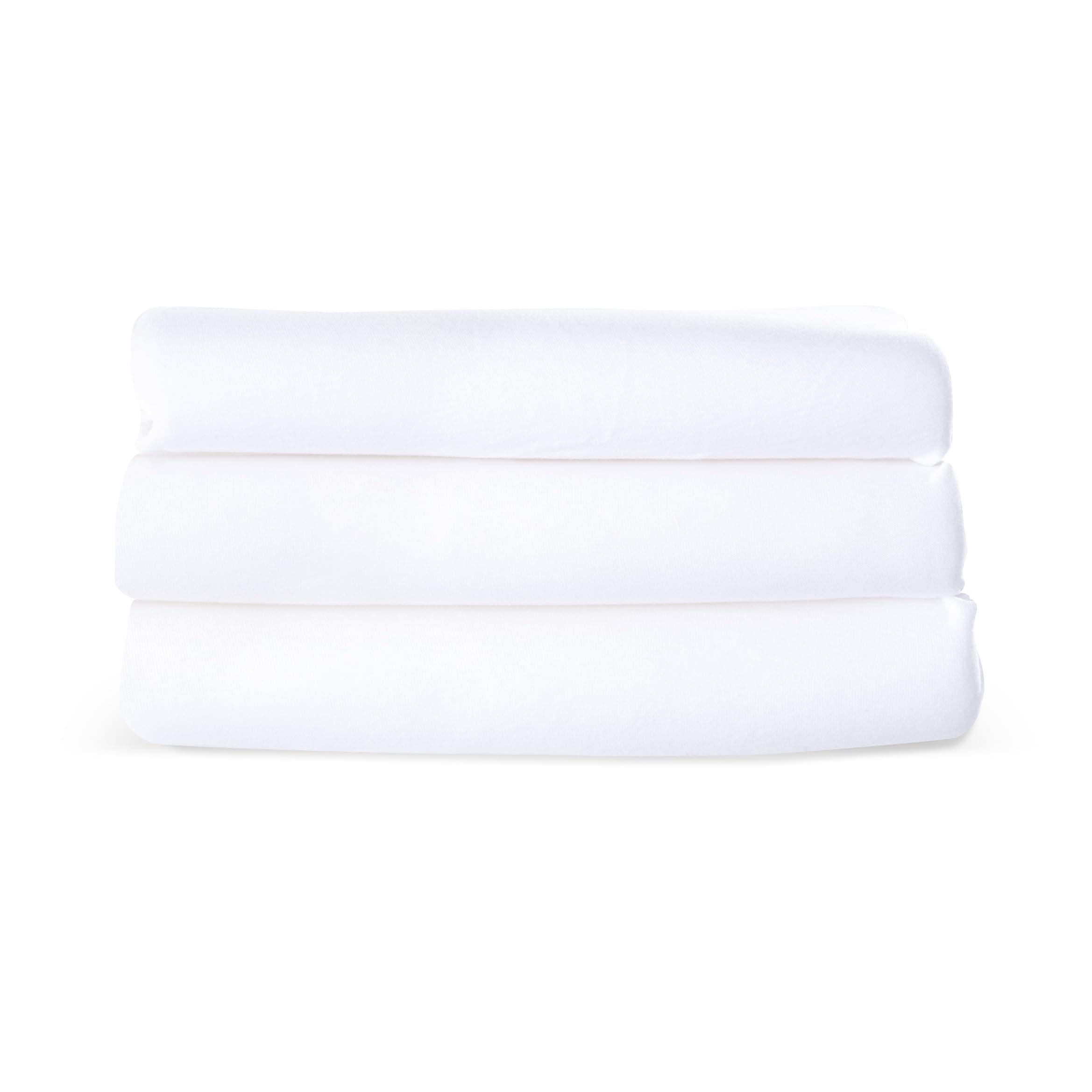 Foundations SnugFresh Travel Yard Sheets, 3-Pack, Durable & Can Be Laundered, Easily Fastens onto SnugFresh Travel Yards, Made from Microfiber Material (White)