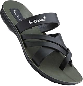 Men's Fashion Sandals with Toe Ring, Cross Straps and Lightweight - W5687
