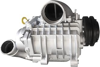 General Supercharger Kit SC14 for Cherokee | for TOYOTA | for Previa | for HOVER, Aluminum Universal Supercharger Compressor Blower Booster Turbine Engine Modification Silver 2.0-3.5L