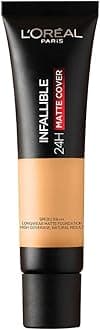 Loreal Paris Infallible 24H Matte Cover Liquid Foundation, 123 Natural Vanilla, 35 ml
