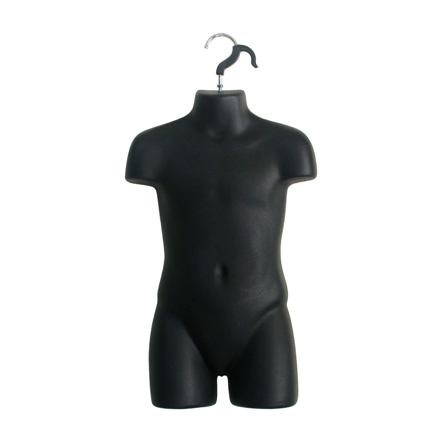 Black 3/4 Child Mannequin Torso
