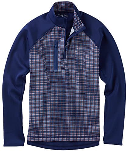 Bobby Jones Men's Xh20 Performance Grid Print Pullover Golf Jacket