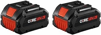 Bosch GBA18V60-2PK 18V CORE18V® Lithium-Ion 6 Ah High Power Battery, 2-Pack