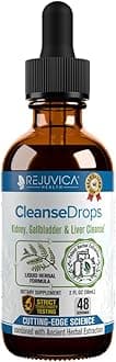 Rejuvica Health Cleanse Drops Advanced Kidney Stones and Gallstones Support System - With High Chanca Piedra Extraction - Fast, All-Herbal Liquid Formula!