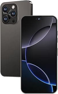 A16 PX Unlocked Phone 8-Core Android Smartphone 8GB RAM + 256GB Storage 50MP + 24MP Cameras 6800mAh Battery 6.7-Inch HD Display 5G Dual SIM (Titanium Black)