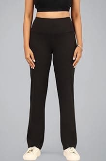 BlissClub Ultimate Straight Pants Trousers for Women with High Waist, Formal Pant for Women Office Wear with Wide Waistband