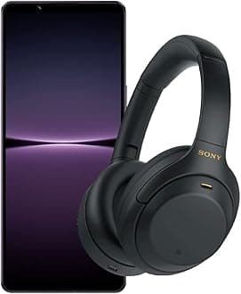 Sony Xperia 1 IV - 6.5 Inch 21:9 Wide 4K HDR OLED display - 120Hz Refresh rate - SIM Free - Dual SIM hybrid Smartphone + Free WH-1000XM4 Noise Cancelling Headphones - Purple