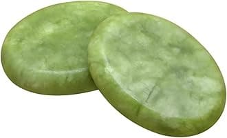 COYEUX 21PCS Of Olive Jade Massage Hot Stone Set, Electric Hot Stone Massage, with Heater, Energy Stone Scraping Board Set Suitable, Skincare Tools