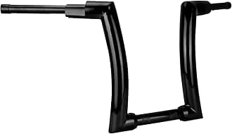 Ape Hanger Handlebar 2 inch Z Handle Bar 14 inch Rise Fit for Harley Sportster 883 1200 XL Softail FLST FXST Dyna Road King Road Glide Street Glide Electra Glide Black