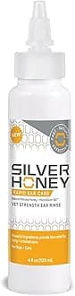 Absorbine Silver Honey Rapid Ear Care Vet Strength Ear Rinse, 4oz, Manuka Honey & MicroSilver BG, Safe for Dogs & Cats
