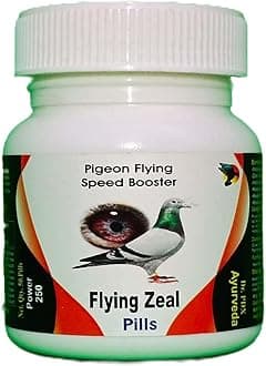 Pigeon Flying Racing Speed Increase Ayuveda Formula - Flying Zeal Pills (FZS 250-Power_100-Pills)