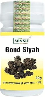 SANSU Kala gond |Gond Siyah | Black Gum | Pure & Ayurvedic | For Joint Health (50G+10G GREE)