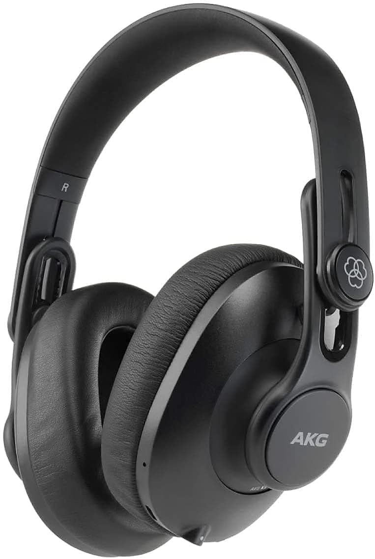 Pro Audio K361BT Bluetooth Wireless or Wired, Over-Ear, Closed-Back, Light Weight, Foldable, Professional Recording Studio Headphones, Studio Monitor Mixing, Podcast, DJ Stereo Headsets, Black