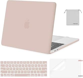 MOSISO Compatible with MacBook Pro 13 inch Case M2 2026 2025 2024 2023 2022-2016 A2338 M1 A2251 A2289 A2159 A1989 A1708 A1706, Plastic Hard Shell&Keyboard Cover&Screen Film&Storage Bag, Camel