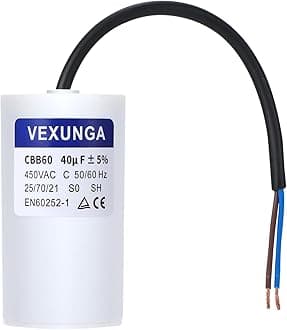 40uF 450V Starting Capacitor CBB60 SH 40 MFD 450VAC AC Motor 50x92mm 50/60Hz With Cable