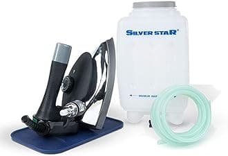 Industrial Electric STEAM Iron ES-3 with 4.0L Movable Water Tank (1000 W) (220V), 1000 watts, Aluminium