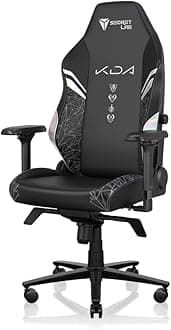 Secretlab Titan Evo K/DA All Out Gaming Chair - Reclining - Ergonomic & Comfortable Computer Chair with 4D Armrests - Magnetic Head Pillow & 4-Way Lumbar Support - Black - Leatherette