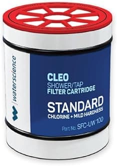 WaterScience Replacement Cartridge for CLEO Shower and Tap Filter for Hard Water | Municipal/Chlorine Water Cartridge | Hard Water Softener