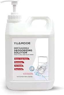 Yuamdoe Deep Cleaning & Deodorizing Solution, 85 FL OZ/2.5L, Designed for Roborock, Compatible with Saros Series, S8 Series, S7 Series, Q Revo Series,Q Series, Blended Flowery