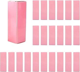 50 Boxes Pink Lip Gloss, Cosmetic/Mascara Packaging, Kraft Paper, 2.8 x 2.8 x 9 cm