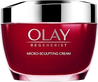 Olay Regenerist Micosculpting Day Cream | Hydrated Plump, Bouncy Skin | With Hyaluronic Acid, Niacinamide and Peptides | Normal, Oily, Dry, Combination Skin | 50g