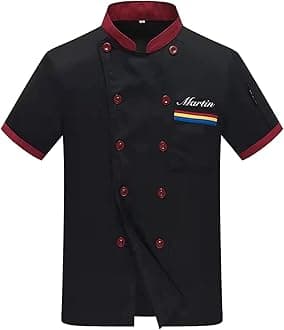 Personalized Chef Jackets Embroidered Chef Short Sleeve Chefs Work Clothes Kitchen Uniforms For Men Women