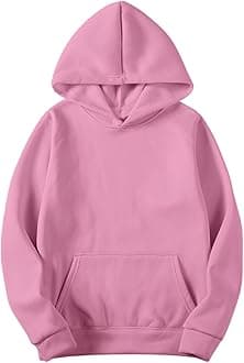 Mens Sweatshirt Basic Hooded Pullover Hoodies Unisex Men Fall Casual Fitness Long Sleeve Athletic Hoody with Pocket